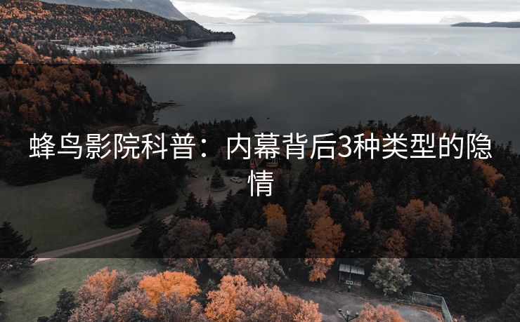蜂鸟影院科普：内幕背后3种类型的隐情